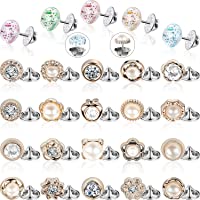 Los mejores  - Hicarer 30 Piezas Mujer Camisa Broche Botones Tapa Botón de Cierre Broche de Seguridad Botones para Ropa Suministros de…